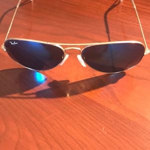 Blue lens Ray-Ban aviator sunglasses